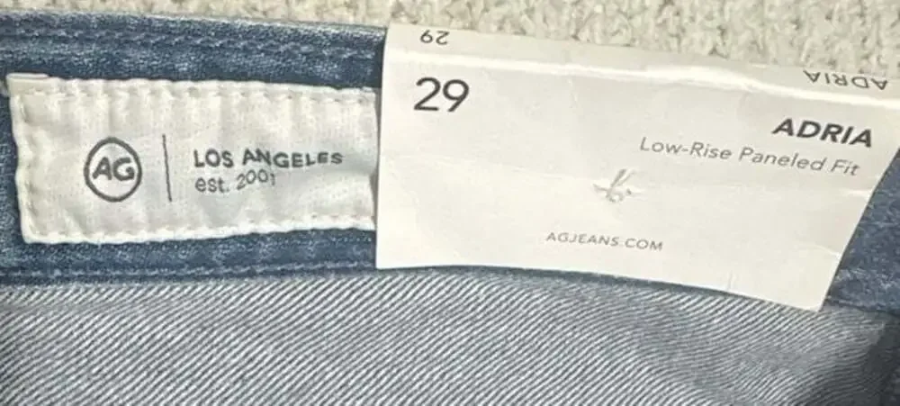 AG Jeans Adria Paneled Frayed Jeans